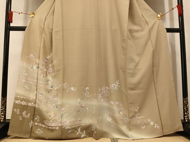平和屋着物●訪問着 更紗文 暈し染め 正絹 逸品 AABM3361ph