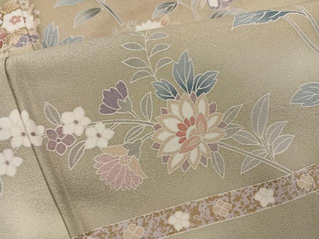 平和屋着物●訪問着 更紗文 暈し染め 正絹 逸品 AABM3361ph