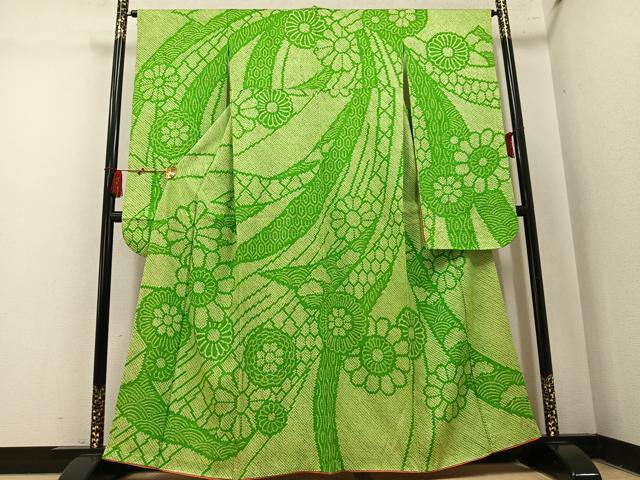 平和屋着物●豪華振袖 総絞り 花尽くし 正絹 逸品 AABM3374ph