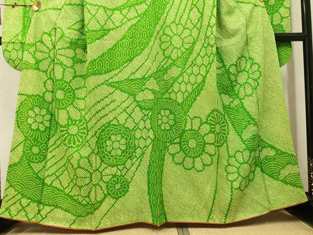 平和屋着物●豪華振袖 総絞り 花尽くし 正絹 逸品 AABM3374ph