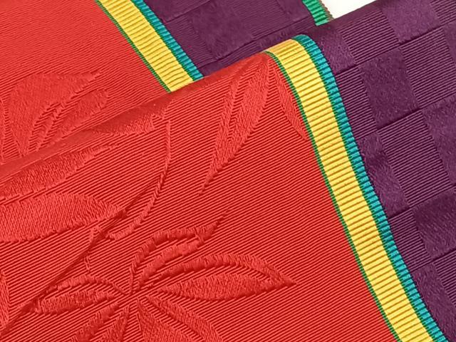平和屋着物◎本場筑前博多織 半幅帯 花間道 正絹 逸品 AABM3410dk