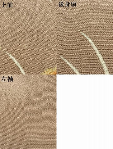平和屋着物●訪問着 松竹 草花文 暈し染め 金彩 鬼しぼ縮緬 正絹 逸品 AABM3681fy