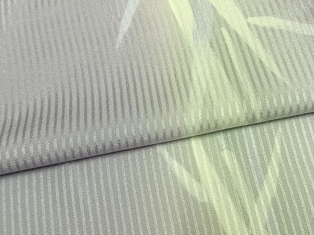 平和屋着物●上質な小紋 笹竹文 暈し染め 正絹 逸品 AABM3704fy