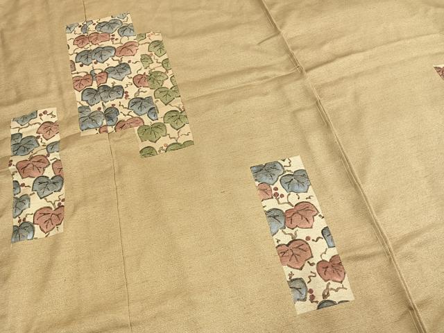 平和屋着物●創作京版画 清水章夫 訪問着 小さな実 仮絵羽 正絹 逸品 未使用 AABM3709fy