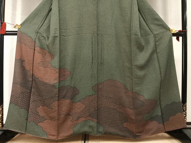 平和屋着物●訪問着 雲取り文 正絹 逸品 AABM3727fy