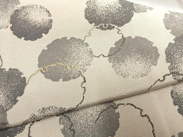 平和屋着物●訪問着 刺繍 雪輪文 暈し染め 金銀糸 正絹 逸品 AABM3729fy