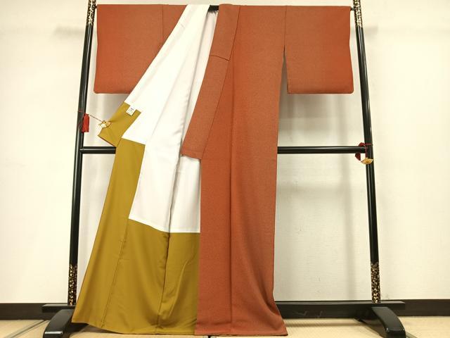 平和屋着物●撫松庵 小紋 散らし文 洗える着物 AABM3787fy