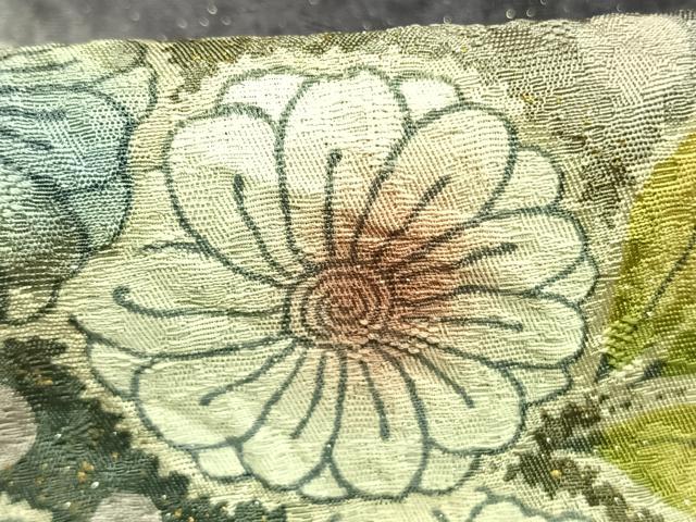 平和屋着物●訪問着 辻が花 暈し染め 銀通し地 正絹 逸品 AABM3806fy