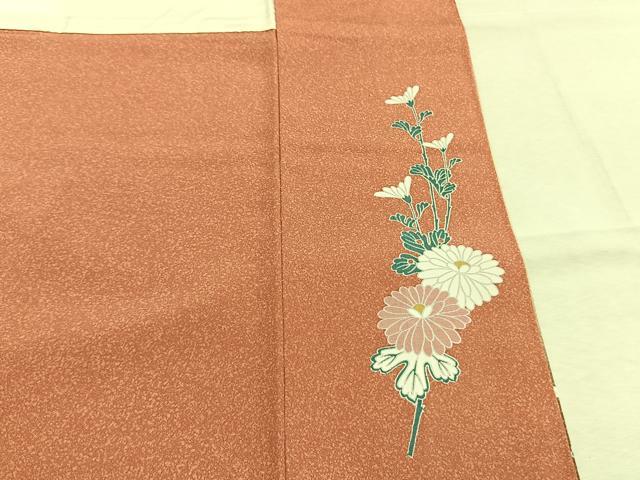 平和屋着物●訪問着 友禅 花蝶文 暈し染め 正絹 逸品 未使用 AABM3852fy