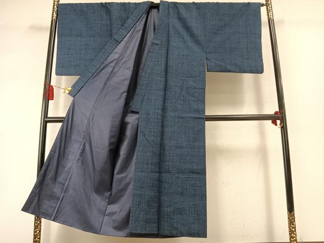 平和屋着物●男性 紬 網代織 正絹 逸品 AABM3865fy