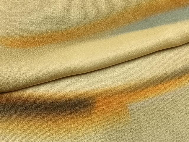 平和屋着物▼上質な小紋 霞文 暈し染め 正絹 逸品 AABM3879fy