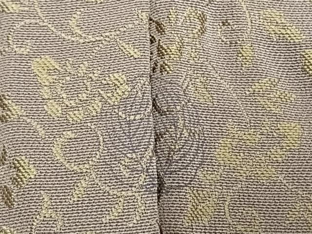 平和屋着物●訪問着 お召地 黄金糸 花唐草文 暈し染め 正絹 逸品 未使用 AABM3898fy