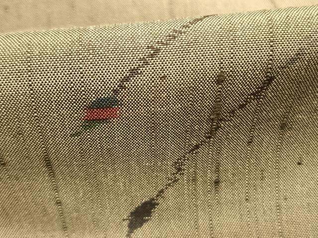 平和屋着物●上質な紬 幾何学文様 正絹 逸品 AABM3924fy