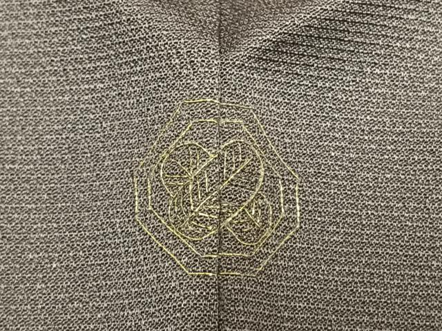 平和屋着物●訪問着 駒刺繍 松皮菱抽象文 金銀彩 正絹 逸品 AABM3954fy