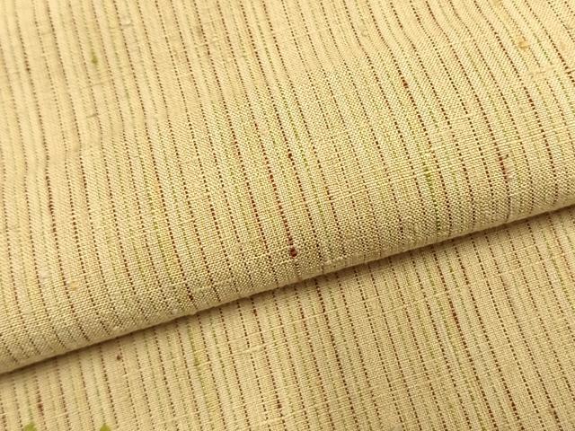 平和屋着物●上質な紬 縞 正絹 逸品 AABM3976fy