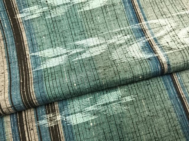 平和屋着物●上質な紬 流水矢羽文 正絹 逸品 未使用 AABM3982fy