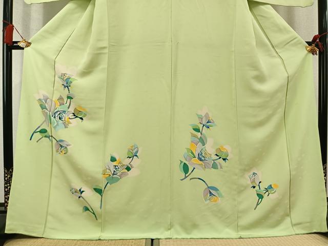平和屋着物●訪問着 枝花文 正絹 逸品 AABM3984fy