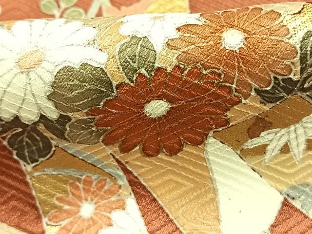 平和屋着物●訪問着 熨斗花文 暈し染め 金彩 正絹 逸品 AABM3994fy