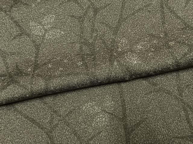 平和屋着物●訪問着 お召地 枝葉文 暈し染め 正絹 逸品 未使用 AABM4005fy