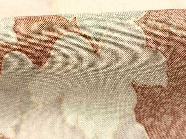 平和屋着物●本場縞大島紬 訪問着 蔦の葉文 正絹 逸品 AABM4012fy