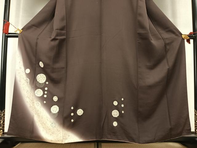 平和屋着物●訪問着 吉祥花文 暈し染め 金彩 正絹 逸品 AABM4017fy