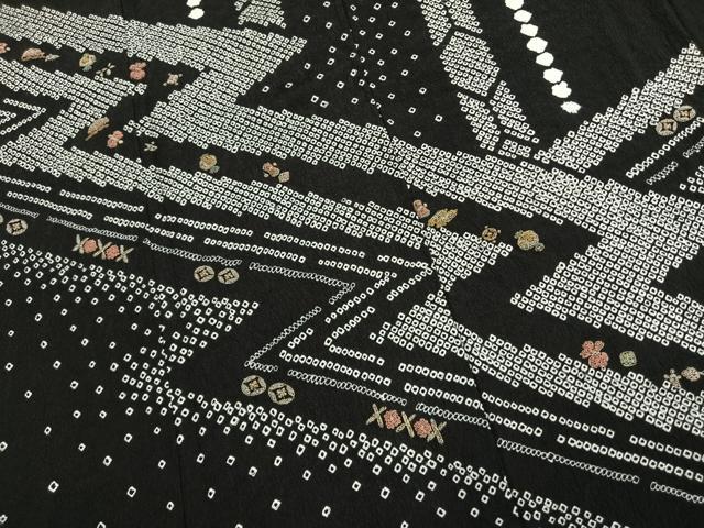 平和屋着物●中国三大刺繍 相良刺繍 訪問着 絞り 宝尽くし 金糸 正絹 逸品 未使用 AABM4020fy