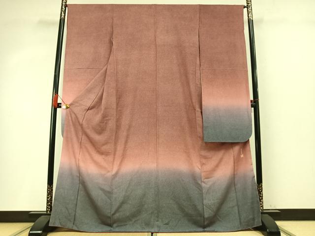 平和屋着物●豪華振袖 江戸小紋 池田深光作 鮫小紋柄 暈し染め 正絹 逸品 AABM4024fy