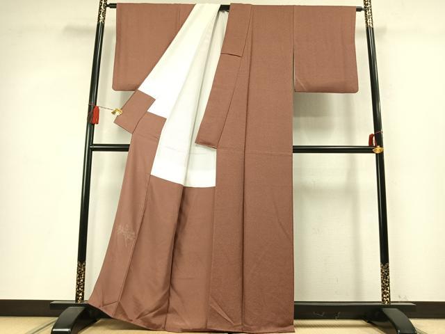 平和屋着物●江戸小紋 作家物 草木染 花尽くし 正絹 逸品 未使用 AABM4032fy
