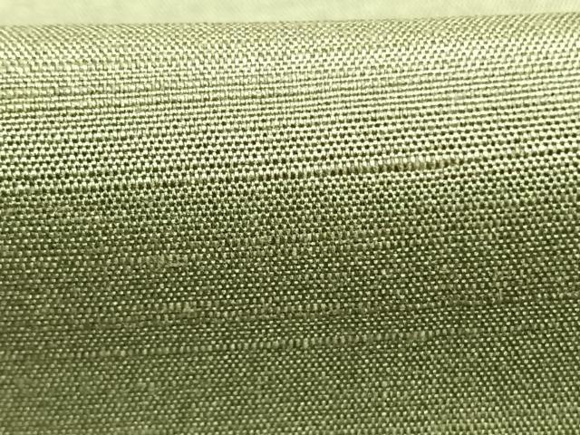 平和屋着物●男性 紬 アンサンブル 色無地 柳茶色 正絹 逸品 AABM4051fy