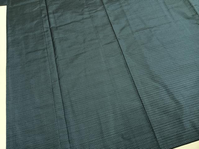 平和屋着物●男性 本場大島紬 格子 正絹 逸品 未使用 AABM4052fy