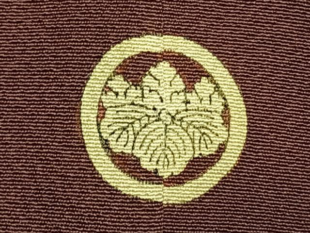 平和屋着物●上質な色無地 海老茶色 正絹 逸品 未使用 AABM4058fy