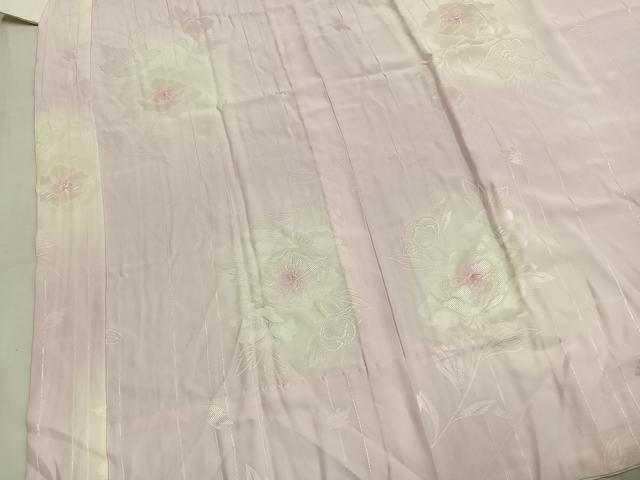 平和屋着物●振袖用長襦袢 無双仕立て 草花地紋 暈し染め 正絹 逸品 AABM4066fy