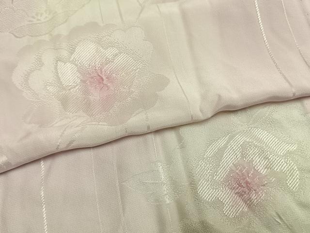平和屋着物●振袖用長襦袢 無双仕立て 草花地紋 暈し染め 正絹 逸品 AABM4066fy