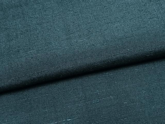 平和屋着物●男性 紬 色無地 高麗納戸色 正絹 逸品 AABM4091fy