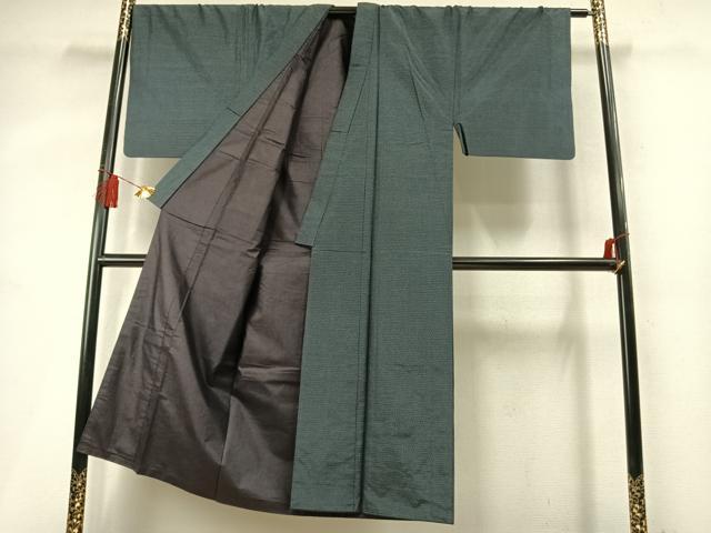 平和屋着物●男性 本場大島紬 亀甲柄 正絹 逸品 AABM4092fy