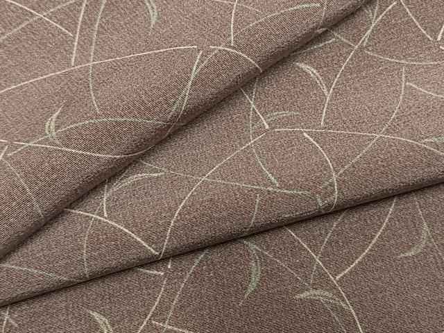 平和屋着物●上質な小紋 枝葉文 正絹 逸品 AABM4095fy