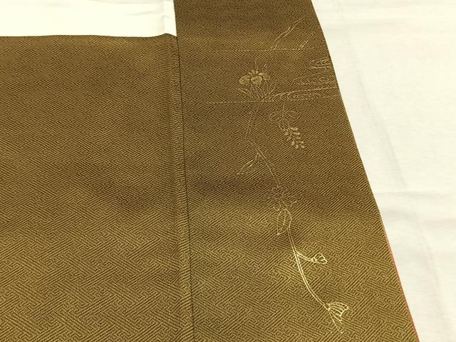 平和屋着物●訪問着 地紙花鳥文 暈し染め 金彩 正絹 逸品 AABM4098fy