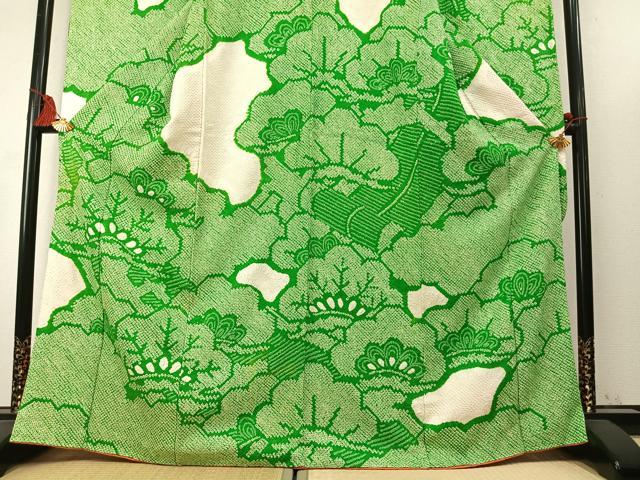 平和屋着物●豪華振袖 総絞り 松 正絹 逸品 AABM4120fy