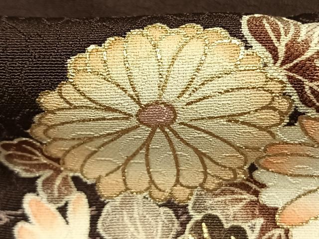 平和屋着物●十代目 歌舞伎役者 坂東三津五郎 訪問着 草花文 暈し染め 金彩 やまと誂製 正絹 逸品 AABM4143fy