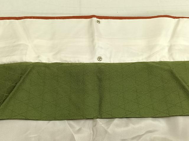 平和屋着物●豪華振袖 色無地 草花地紋 樺色 やまと誂製 逸品 AABM4148fy