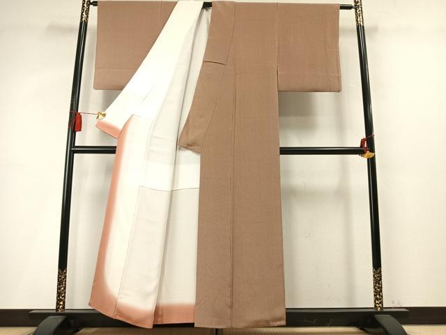 平和屋着物●江戸小紋 縞 正絹 逸品 AABM4151fy