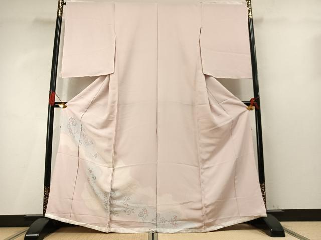 平和屋着物●色留訪問着 絞り 道長花文 仮絵羽 正絹 逸品 未使用 AABM4155fy