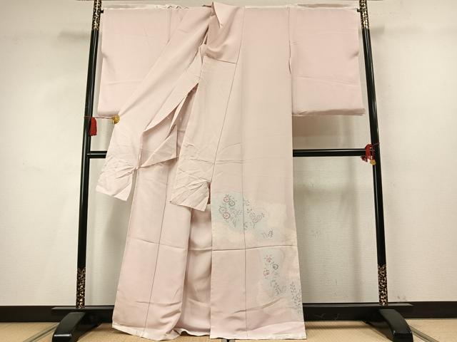 平和屋着物●色留訪問着 絞り 道長花文 仮絵羽 正絹 逸品 未使用 AABM4155fy