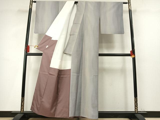 平和屋着物●上質な紬 紅流粋 鈴乃屋扱い 証紙付き 正絹 逸品 AABM4167fy
