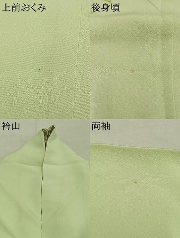 平和屋着物●訪問着 手描き 草花文 正絹 逸品 AABM4174fy