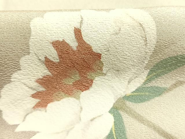 平和屋着物●二代目清次郎 手描き 訪問着 枝花文 暈し染め 正絹 逸品 AABM4221fy