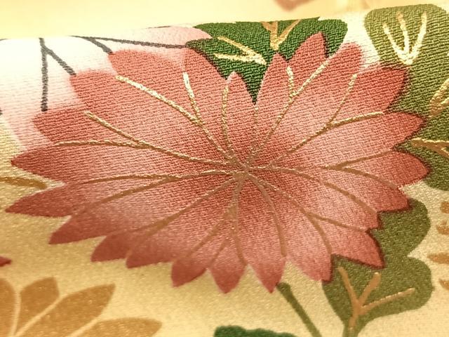 平和屋着物●豪華振袖 御所車花文 暈し染め 金彩 正絹 逸品 AABM4234fy