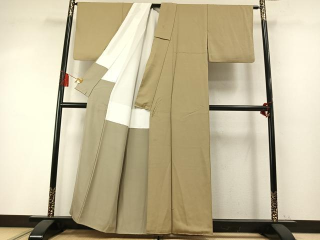 平和屋着物●お召 江戸小紋 鮫小紋柄 正絹 逸品 AABM4246fy