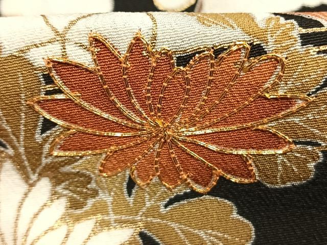 平和屋着物●創業460年・千總 黒留袖 駒刺繍 松竹梅 熨斗花文 金彩 高島屋扱い 正絹 逸品 AABM4264fy