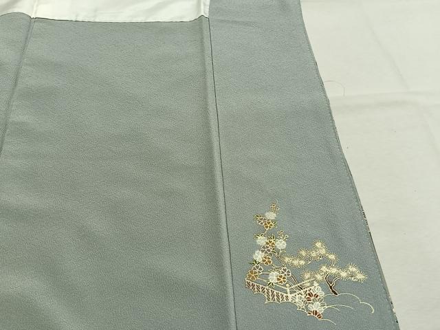 平和屋着物●豪華色留袖 人物風景花文 金彩 正絹 逸品 AABM4265fy